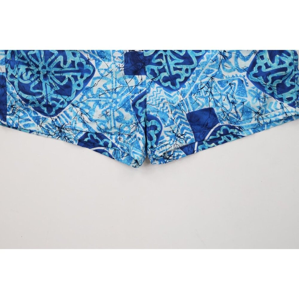 Vintage 60s 70s Streetwear Mens Medium Hawaiian Luau Lined Above Knee Shorts USA - Picture 4 of 14